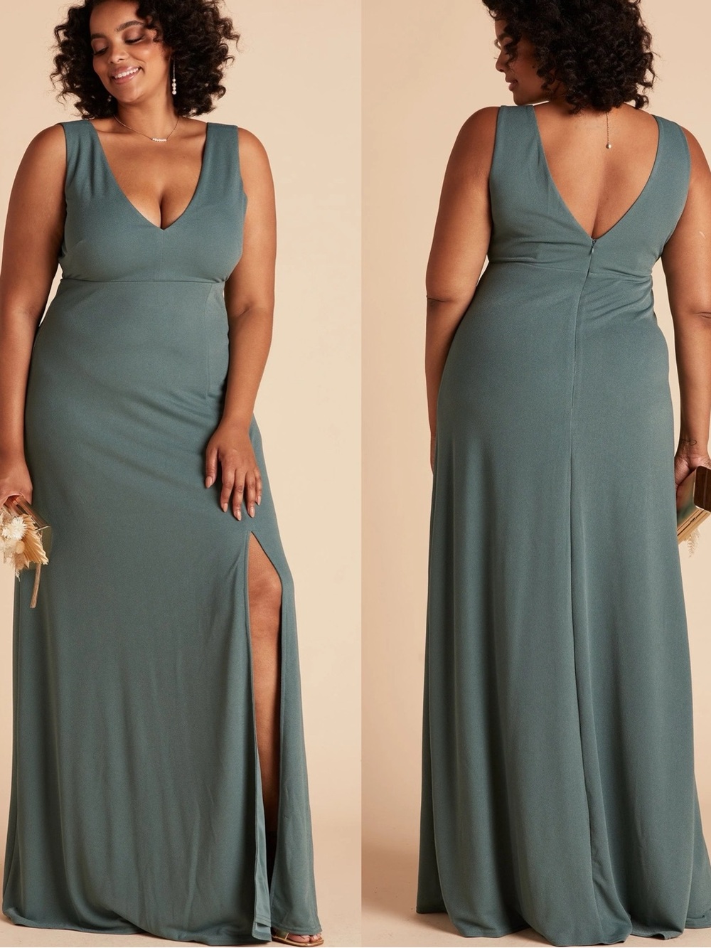 Birdy Grey | Sea Glass Crepe Shamin Maxi Dress